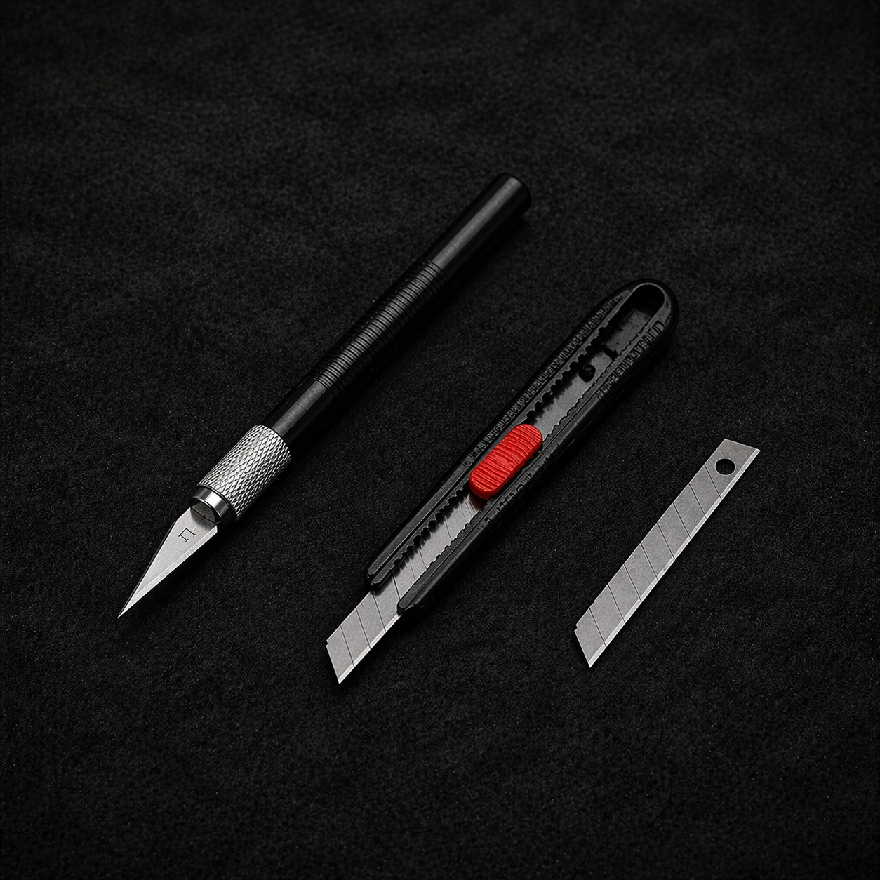 Kit Taglio Professionale — Bisturi + Cutter